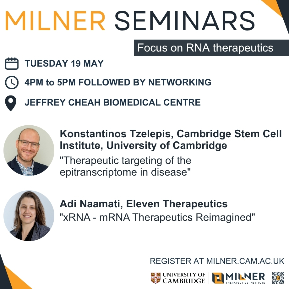 Milner Seminars - focus on RNA Therapeutics