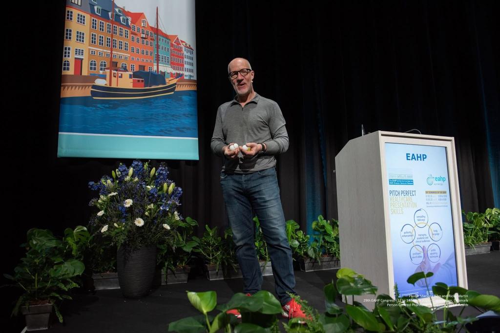 Simon presenting a lecture