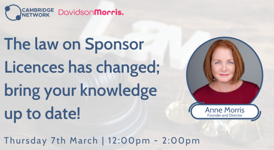 The law on Sponsor Licences has changed; bring your knowledge up to date!