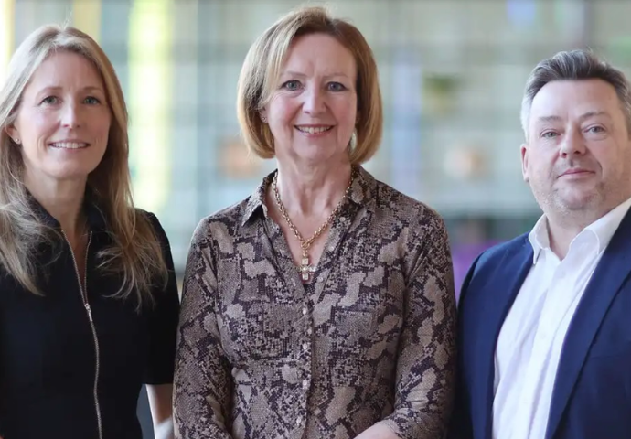 Alex Bishop, Jane Hutchins and David McNee