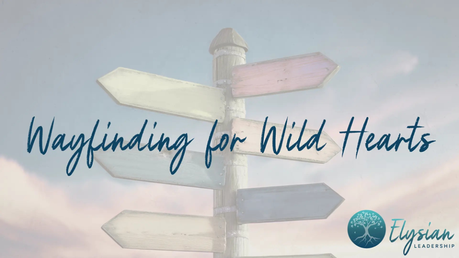 Signpost with wayfinding for wild hearts writing