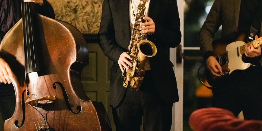 Jazz musicians playing music