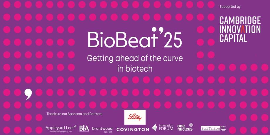 Pink and purple BioBeat 25 notice