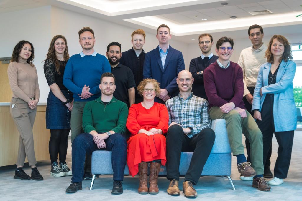 A group of men and women, part of the Accelerate@Babraham cohort