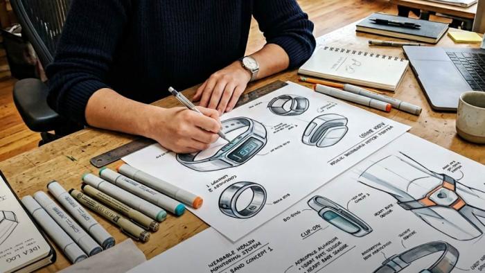 Designer sketching