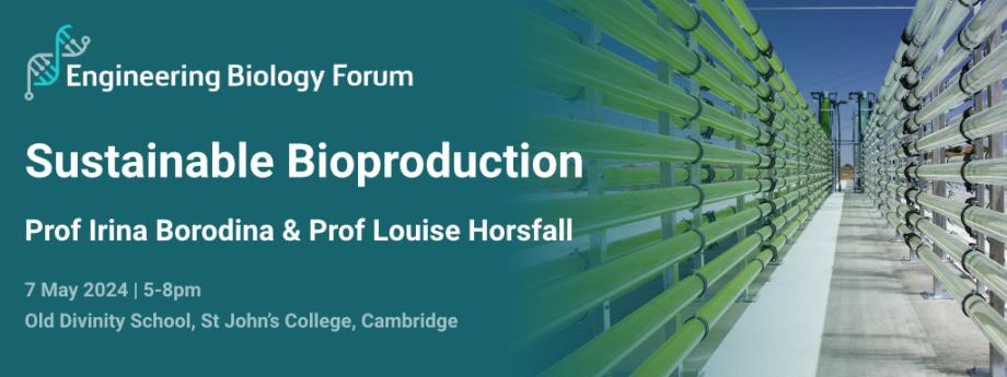Sustainable bioproduction - Engineering Biology Forum