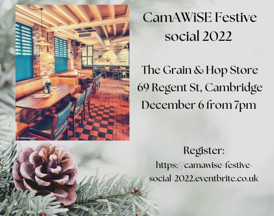 CamAWiSE Festive Social 2022 - 6 December 2022