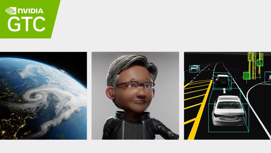 Graphics of earth, avatar, car