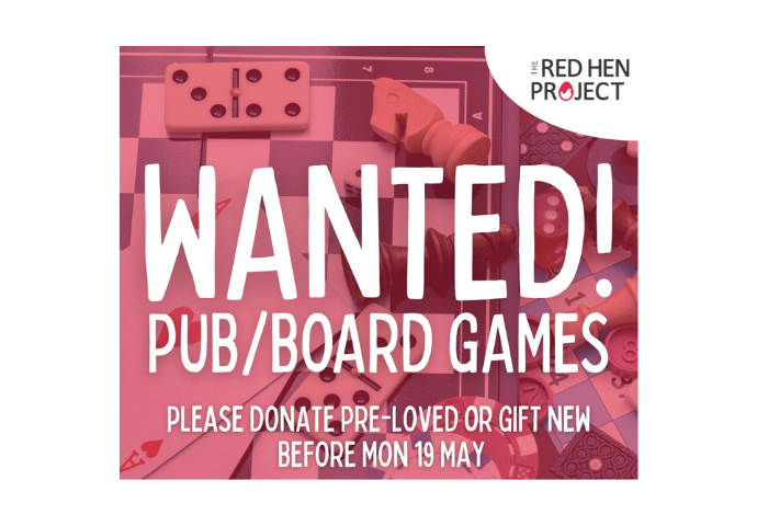 Graphic reads Wanted! Pub/ board games