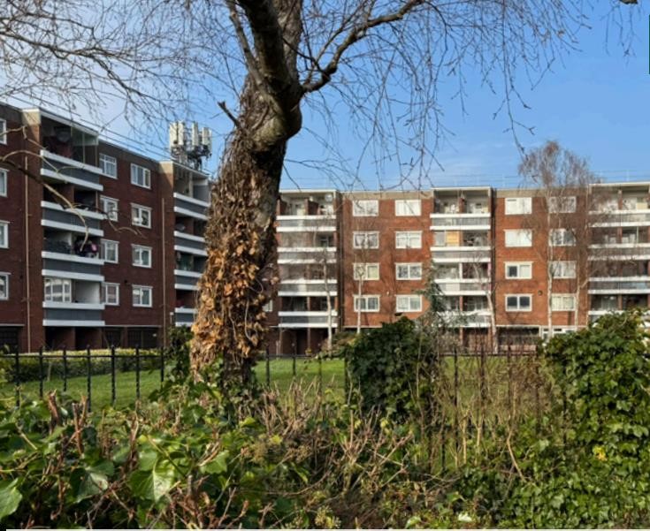 block of flats in Cambridge 