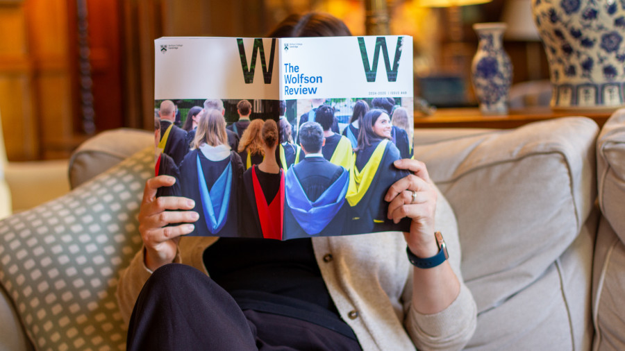 Lady reading magazine