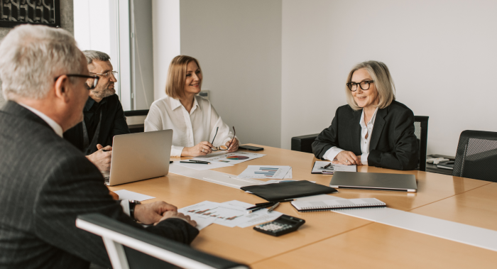 Photo of a meeting with a financial adviser assessing suitability of advice