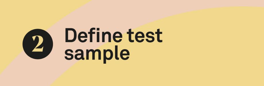 Define test sample