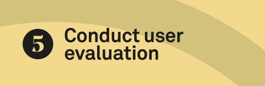 Conduct user evaluation
