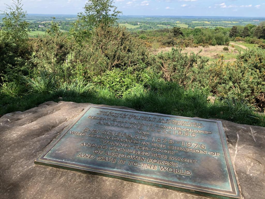 Plaque celebrating Winnie the Pooh