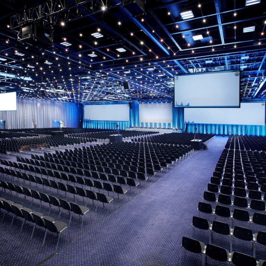 A large conference hall