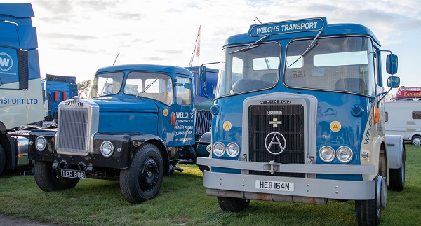 Photo showing 3 lorries from Welch's Transport