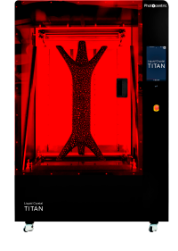Image: The Liquid Crystal Titan’s build volume of 695 x 385 x 1200mm (27.3 x 15.2 x 47.2”) makes it possible to produce large prints in a single print