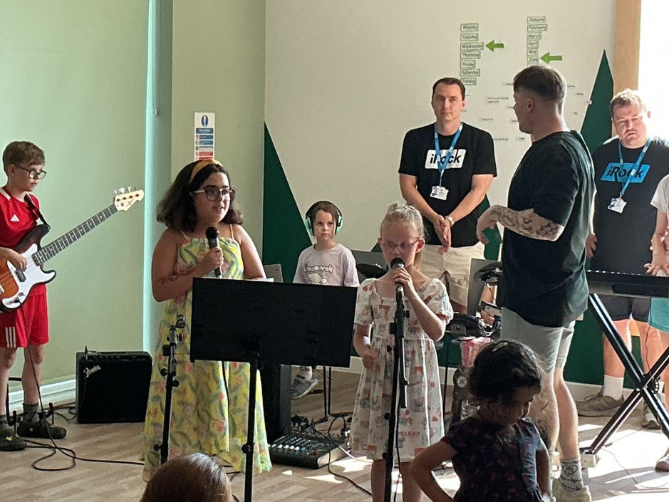 Children singing