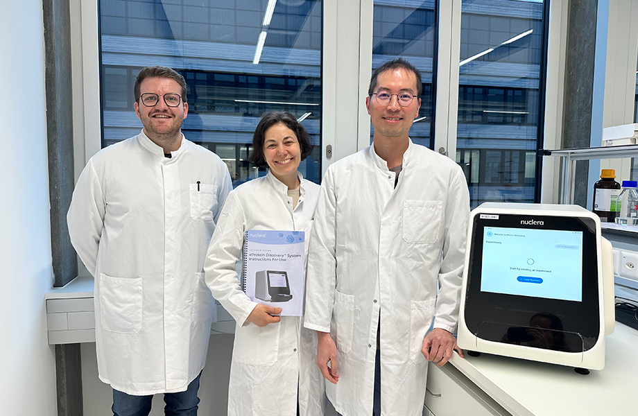 leadXpro scientists with the eProtein Discovery System