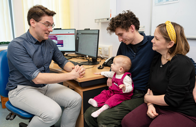 Dr Hendriks meeting with Safi and her parents.