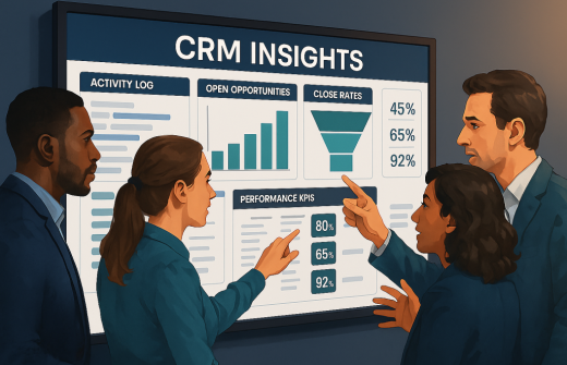 Getting your team actively involved in using your CRM will greatly affect the outcomes in your dashboard.