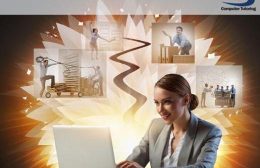 Professional using Microsoft Copilot to improve productivity by organising tasks, managing documents and collaborating more efficiently.
