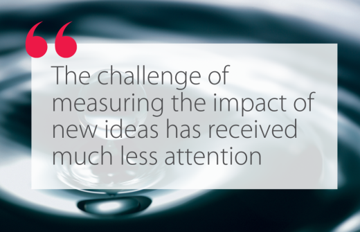 quote about the challenge to leaders of measuring their impact