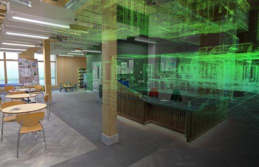 Reality capture fly-through of the Unity Centre, showing the completed interior space in an immersive 3D visualisation.