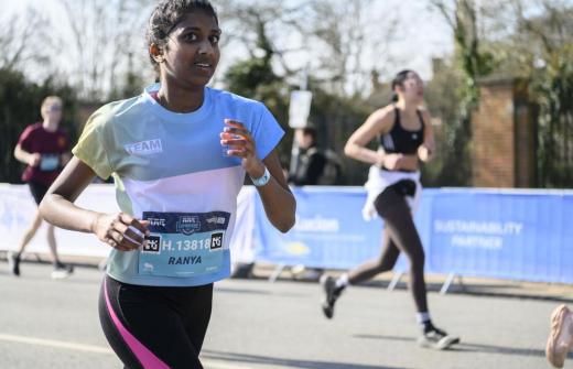 Runner in the TTP Cambridge Half Marathon