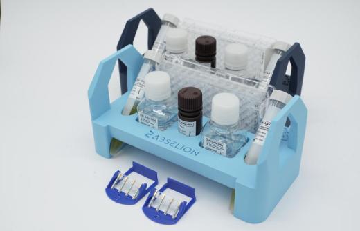 Abselion’s AAVX (back) and AAV9 (front) Total Capsid Quantification Kits