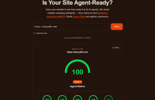 Agent Ready Audit by Claudflare