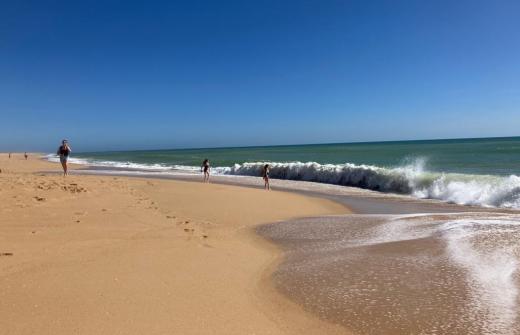 A beautiful beach in the sunshine