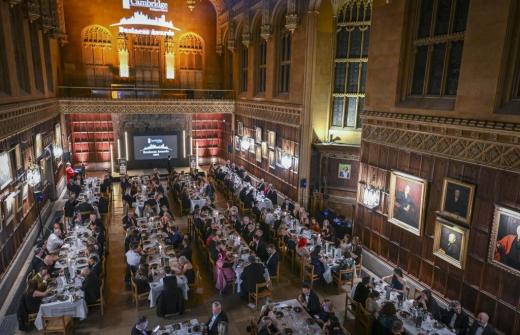 a dinner in a hall 