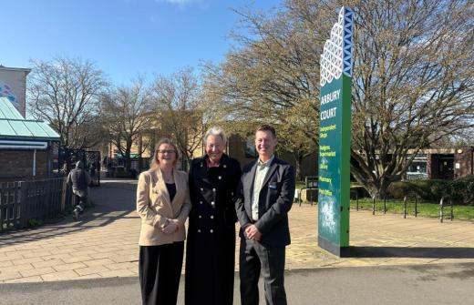 ): Alison Taylor, Chair of Cambridge 2030 and CEO of Conscious Communications; Julie Spence OBE, Lord Lieutenant of Cambridgeshire, Cambridge 2030 Ambassador and President of Cambridgeshire Community Foundation; Michael O’Toole, Chief Executive Officer, Cambridgeshire Community Foundation