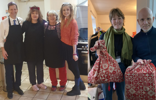 montage of people supporting guests at Crossways