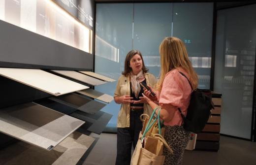 Founder, Chloe talking to an exhibitionist