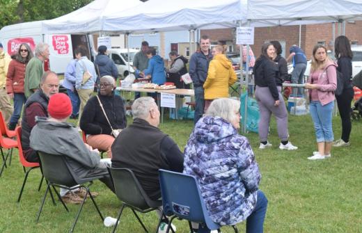 Community members at the Abbey People Big Lunch