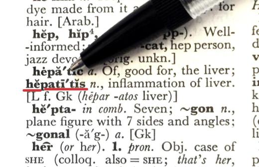 a page from a dictionary 