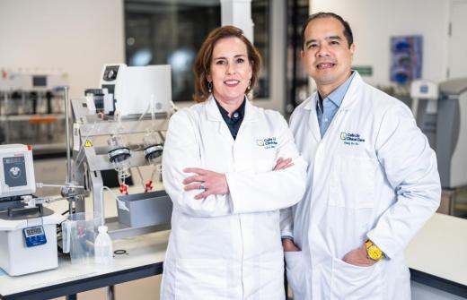 Dr Lara Zibners, Co-founder and Chairman (left), and Thang Vo-Ta, Co-founder and CEO (right), Calla Lily Clinical Care