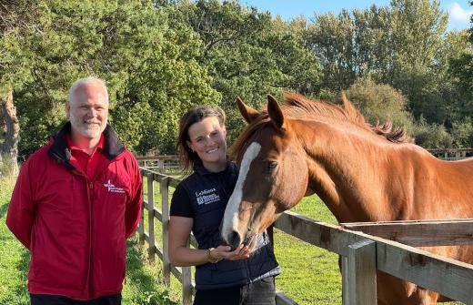 Equestrian, Bubby Upton, is backing East Anglian Air Ambulance's Cambridge Air Base Appeal
