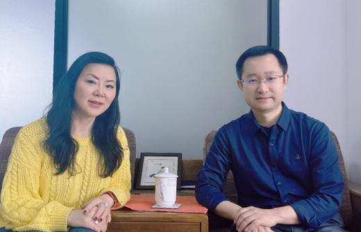 Lily Lin and Professor Cheng-Li Song