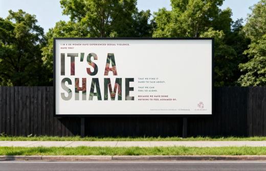 a sign saying its a shame