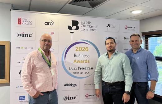 L to R: Gary Jennings, The EpiCentre, Innovation Director, Edward Aspeling and David Fagg of EDR Technology