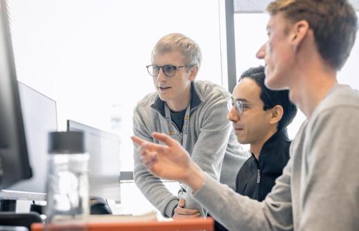 Dr Daniel Ives, CEO, Shift Bioscience (Left), Lucas Camillo, Head of Machine Learning, Shift Bioscience (Middle), Dr Brendan Swain, CSO and Founder, Shift Bioscience (Right)
