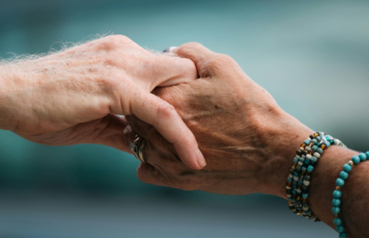 two hands being held
