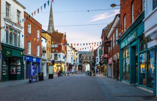 Traditional UK High Street