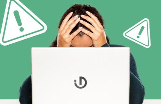Client looking at their branding mistakes
