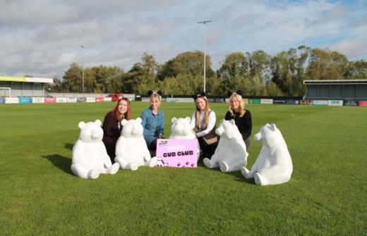 The ACT team with the panda cubs