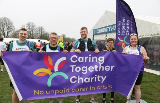 Some of Team Caring from the 2026 Cambridge Half Marathon